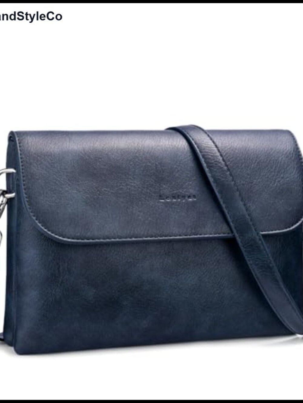 Vegan Leather RFID Crossbody Bag with 2 Straps